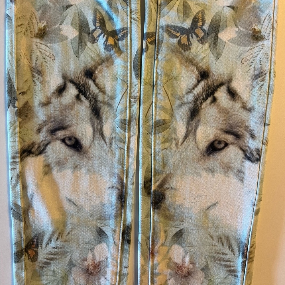 PAIGE Verdugo Butterfly & Wolves skinny jeans, size 27